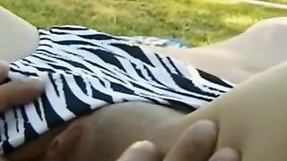Public Affairs: Blonde Bombshell Elena Enjoys A Wild Outdoor Orgy
