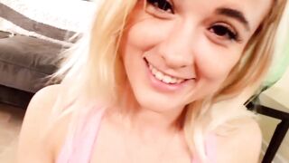 Point Of View" - Hot Babe Nikki Nixon Gives A Sensual Point-Of-View Blow Job And Facial!