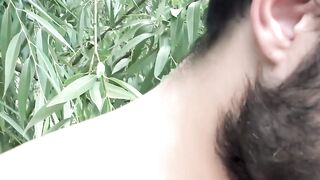 Public Bareback Threesome - Latinos Twinks Suck & Fuck Raw In Park