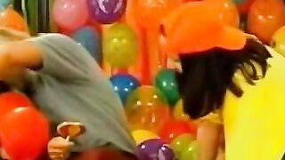 Blond Babes Blowjob Threesome in Hardcore Group Sex Action