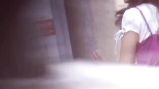 Public Peeping Tom - Busty JAV Beauty Faces Exposure in Public Bathroom