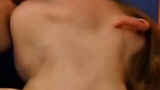 Redhead Slut's Point Of View Blowjob And Creampie In Bathroom