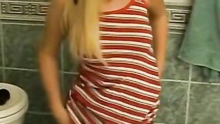 Teen Blonde Sensual Self-Exploration: Close Up View of Young Girl Exploring Herself in Detail