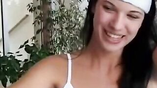 Fitness Goddess Gets Pounded Hard In Point Of View During Intense Workout Session