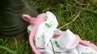 PublicMasturbate2019 Sanne - Erotic Solo Girl Fingering in Park with Orgasm Compilation