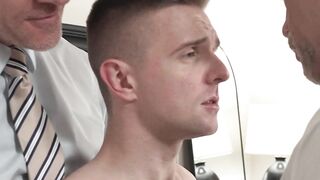 Threesome Frenzy - Sergei Shevadonov Gets Spanked By Two Hunks