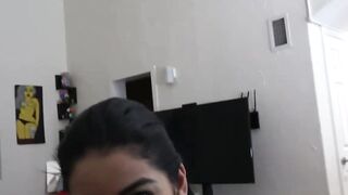 Petite Latina Step-Sibling Rides Big Brother's Hard Dick in Hot Shower