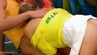 Freaky Table tennis girl gets her pussy pounded hard by hunk in wild sex adventure