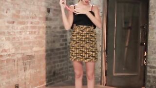 Bondage Bitch Flogging - Blindfolded Submissive Gets Whipped And Dominated