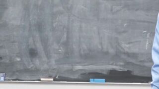 Professor's Daughter - Student Riding Her Dad's Hard Dick in Class