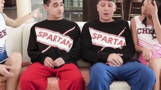 Petites Cheer Leaders #2 - Step-Siblings Share Their Big Brother's Huge Dick