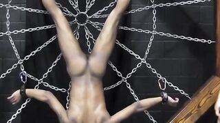 Bondage Twist - Mistress Dominates Slave's Ass With Metal Screw Toy