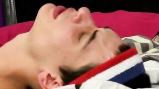 Twinks Bareback Passion - Raw Anal Sex With Two Hunks
