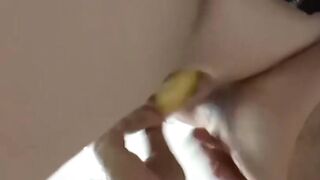 Lesbians Scene of Passion - Older Woman & Young Girl Share Food Play