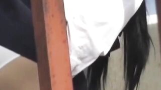 Pee-Soaking Panties #2 - Outdoor Teen Faces Splash in Public