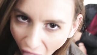 Adelie Unicorn Worships Huge Dick - Bus Passage Blowjob