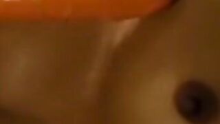 Hot MILF Fingers Hairy Pussy in Living Room - Amateur Redhead Babe