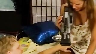 Teeny-Pink-Lips" - Old Man Films His Young Girlfriend As They Make Love And He Fills Her With Hot Semen