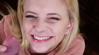 Nerd Girl's Petite Body Gets Filled With Daddy's Big Dick - Point-Of View