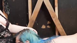 Dominant Interracial Couple - HD Hardcore Sex with Dominatrice & Her Slave