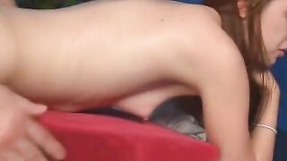 Naughty college girl Gets A Messaging Lesson In Pleasure