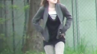 JAPANESE TEEN CAUGHT IN A DIRTY PEESCAPE - WILL BE & COCKY" or "Asia's Cutest Teen Gets Exposed In The Woods