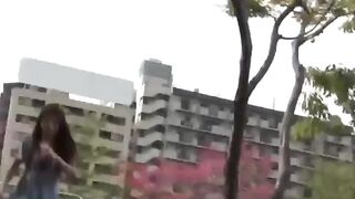 JAPANESE TEEN CAUGHT IN A DIRTY PEESCAPE - WILL BE & COCKY" or "Asia's Cutest Teen Gets Exposed In The Woods