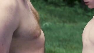 Summer's Sweaty Hot - Public Park Raw Fucking & Facial