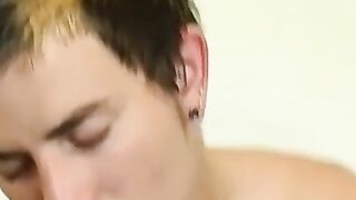 Horny gay jock eager to deepthroat twinks hard dick