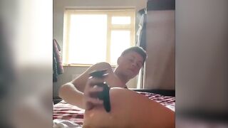Twinks Hot Oil Massage - Young Black Boys Fucked by Huge Toy & Facial