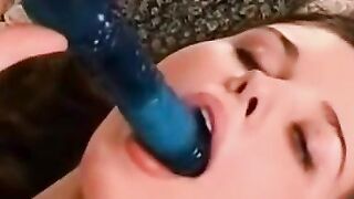 Teeny Slut's Double Pleasure - Naked Hottie Fingers & Uses Two Adult Toys