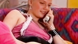 A dude excites a women over the phone
