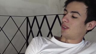 Big dicked Latino straighty blown before bareback session