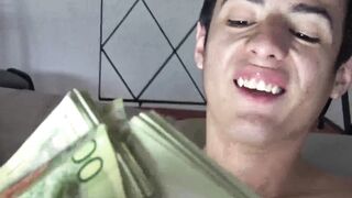 Big dicked Latino straighty blown before bareback session