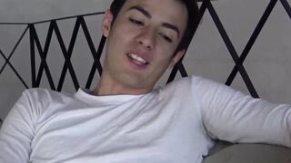 Big dicked Latino straighty blown before bareback session