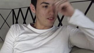 Big dicked Latino straighty blown before bareback session
