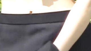 Japanese women's public peeing on hidden cam