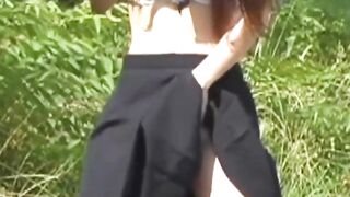 Japanese women's public peeing on hidden cam