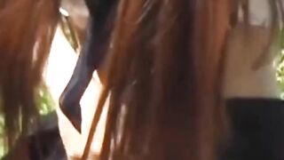 Japanese women's public peeing on hidden cam