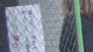 Japanese teenies' bathroom pee fest on closeup camera