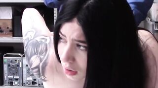 Chubby goth Amilia Onyx's hardcore pussy dicking by officer