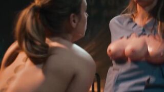 Threesome FFM - Step Sister's First Time with Dad & Stepson in Hot Sex Scene