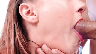 WhitneyOC's Interracial Sloppy Head - Huge Load on Face! HD