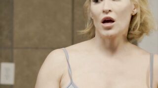 Seductress Kayley Gunner takes care of her lovers hungry cock