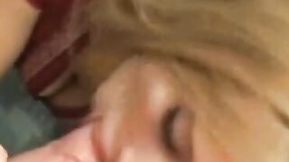 Gorgeous blonde gal Kiah getting rammed