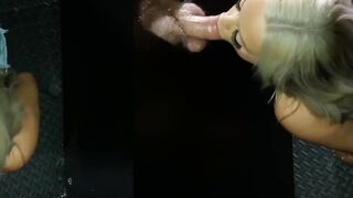 Bubble Butt Platinum Blondie Alexis Kay Sucks & Swallows Huge Load
