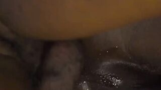 Mega hung Dreezy Long uses his BBC to demolish Kaotic Blacks tight and lubed asshole