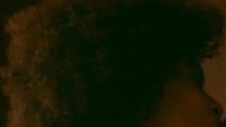 Curly Latina girl exposed amazing body