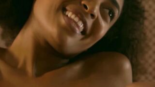 Curly Latina girl exposed amazing body