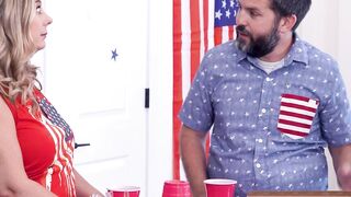 Hardcore fourth of July sex with stepsis